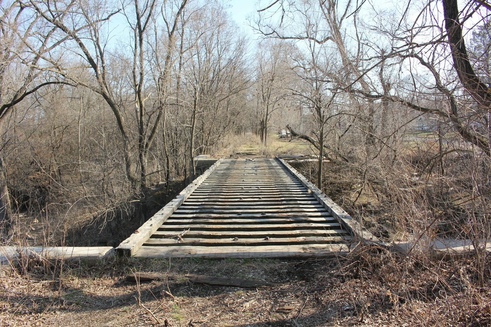Looking south